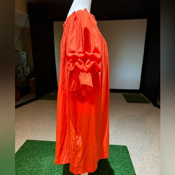 Mersea Tulum Women’s Dress In Sunset Coral/ Orange Size Medium - Picture 11 of 15